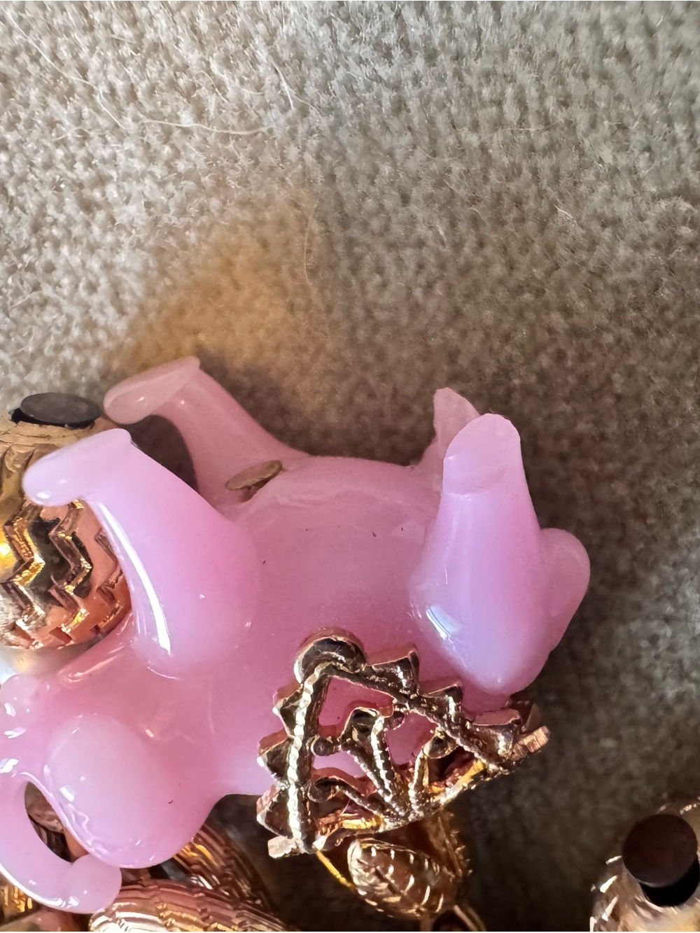 Napier sought after Pink Elephant Charm Chain bracelet bundle of 2 READ NOTES - Picture 9 of 16